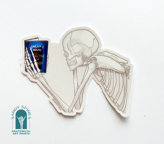 BookTok Skeleton Sticker
